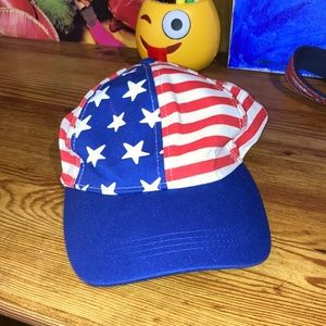 American flag hat never worn
